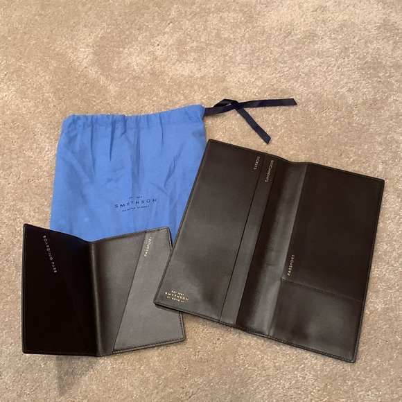 NWOT Smythson Leather Travel Wallets - Picture 2 of 6